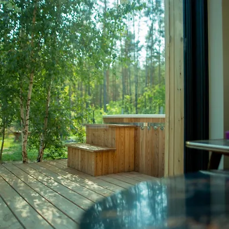 Ferienhaus Lasownia Dom Sojka Wielecin